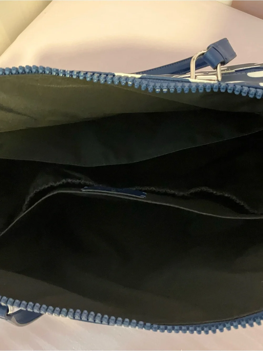 kate spade Navy and White Polka Dot Tote